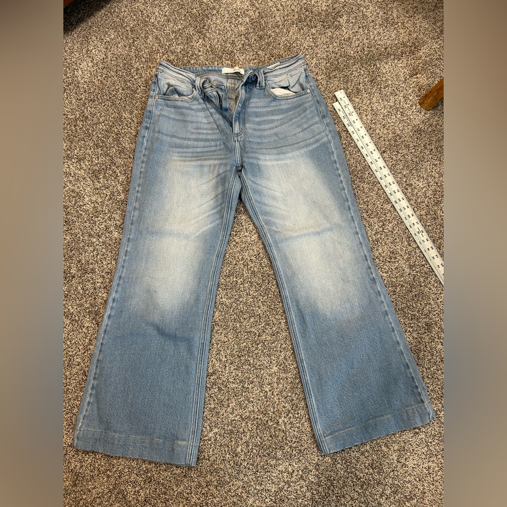 Kancan Classic Light Wash Women’s Wide-Leg Jeans size 13/30